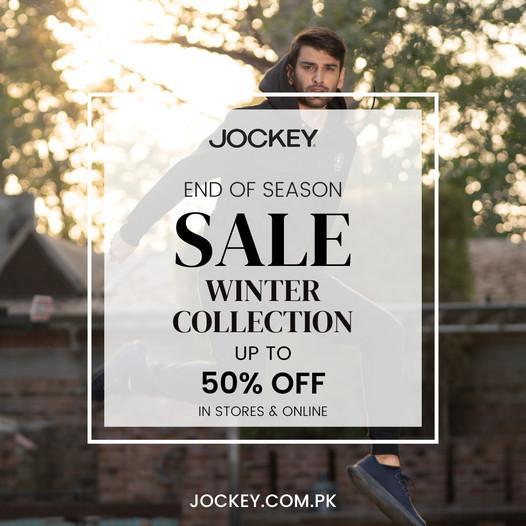 Jockey End Of Season Sale! upto 50 off on winter stock, instores and
